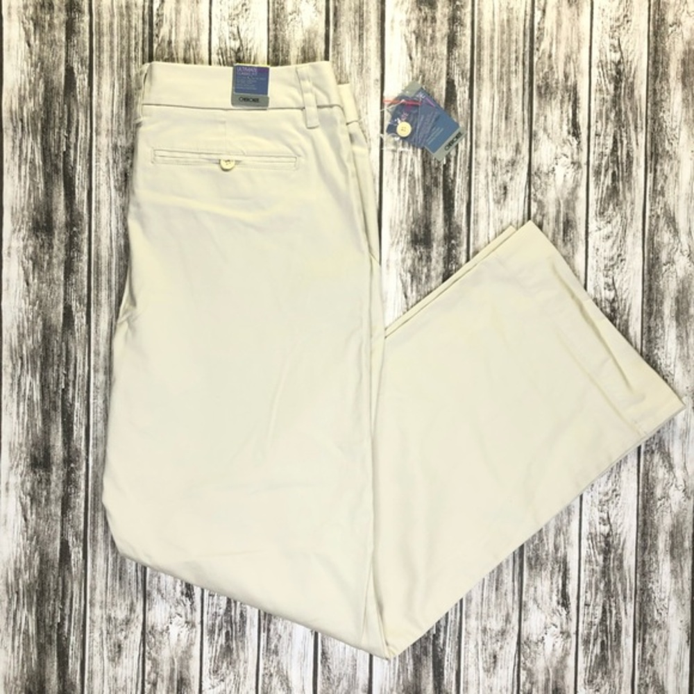Cherokee Ultimate Khaki Pants Stretch Size 14 NEW